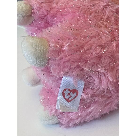 TY BEANIE BABY Lama the Pink Unicorn Plush Stuffed Animal 9" - Picture 6 of 6